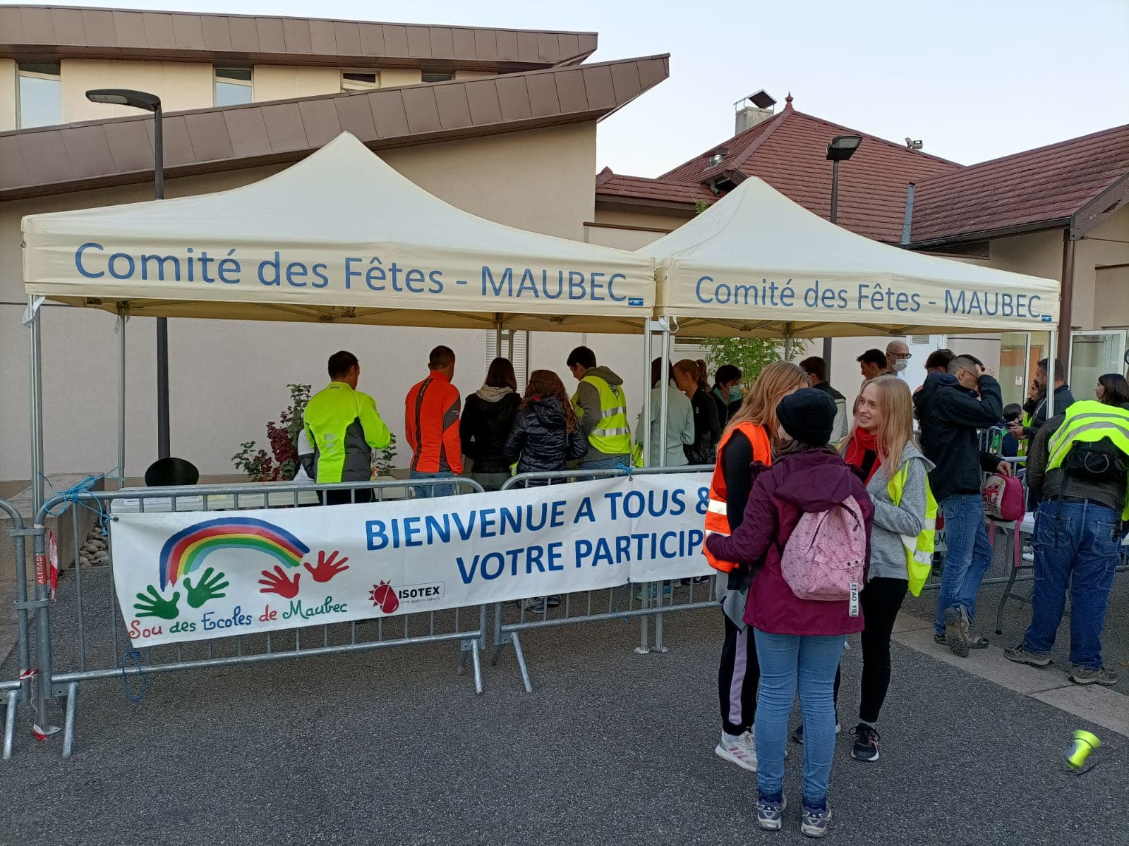 LP Tent shelters at a community public event with event marshalls and public visitors